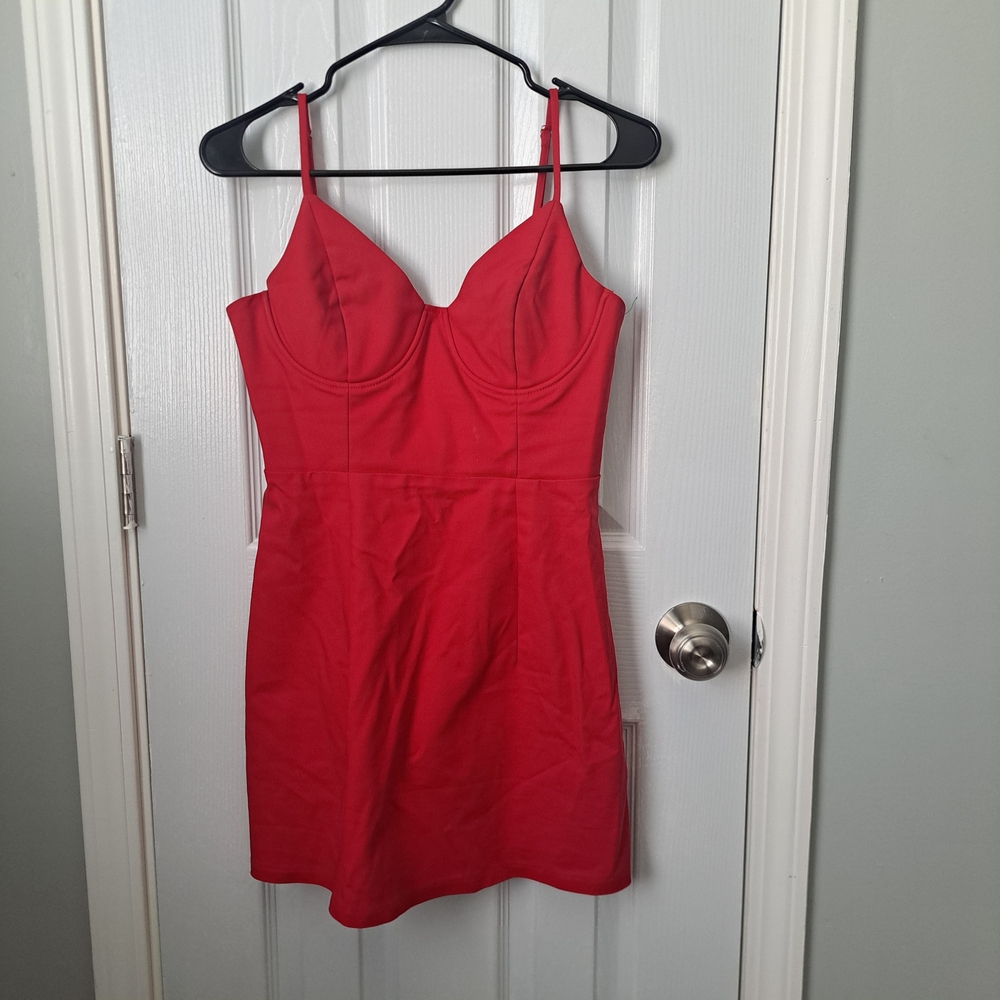 Princess Polly Vibrant Red Midi Dress